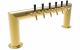 Pass-Thru Pipe Tower for Century System, 10 Faucets in Tarnish-Free Brass