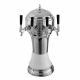 Roma Tower, 5 Faucets in Polished Chrome and White