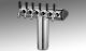 Winged Tower, 5 Faucets in Polished Chrome