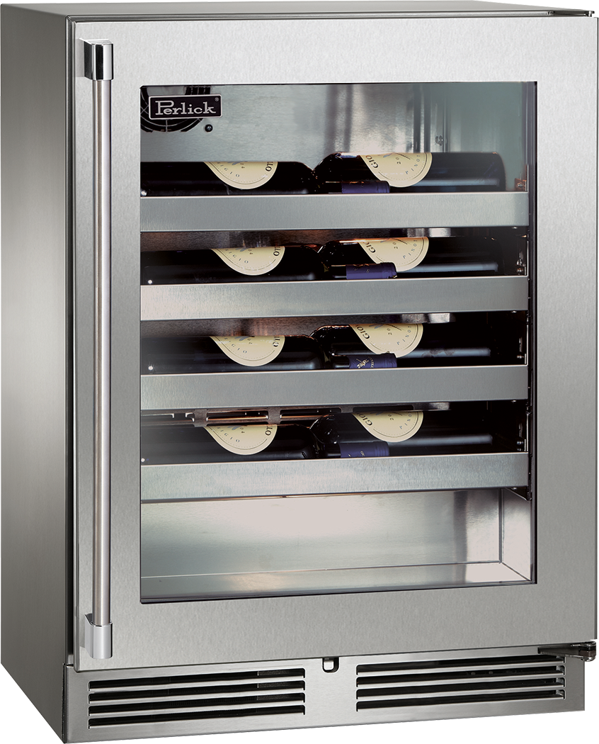 Perlick HD24RS4_SSSD Shallow-Depth Series Refrigerator Undercounter  23-7/8W X 18D